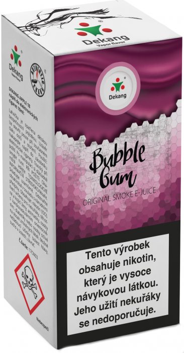E-liquid Dekang Menthol Bubble Gum 10ml 6mg (mentolová žvýkačka)