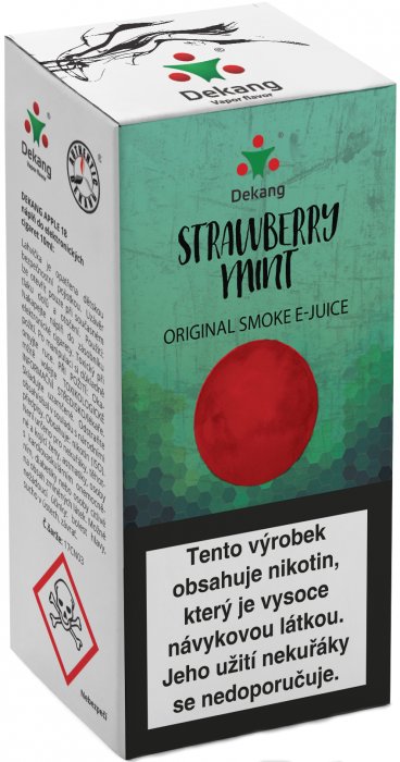 E-liquid Dekang Strawberry mint 10ml 11mg (jahoda s mátou)