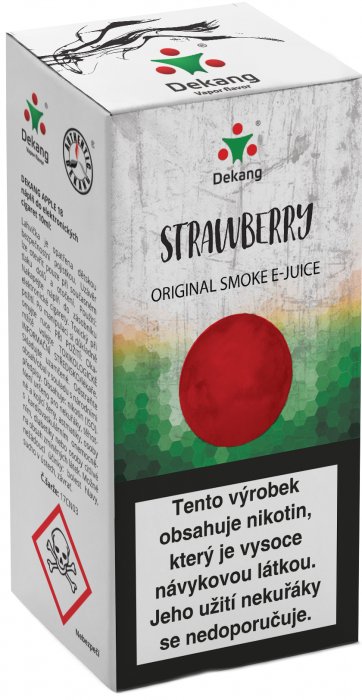 E-liquid Dekang Strawberry 10ml 3mg (jahoda)