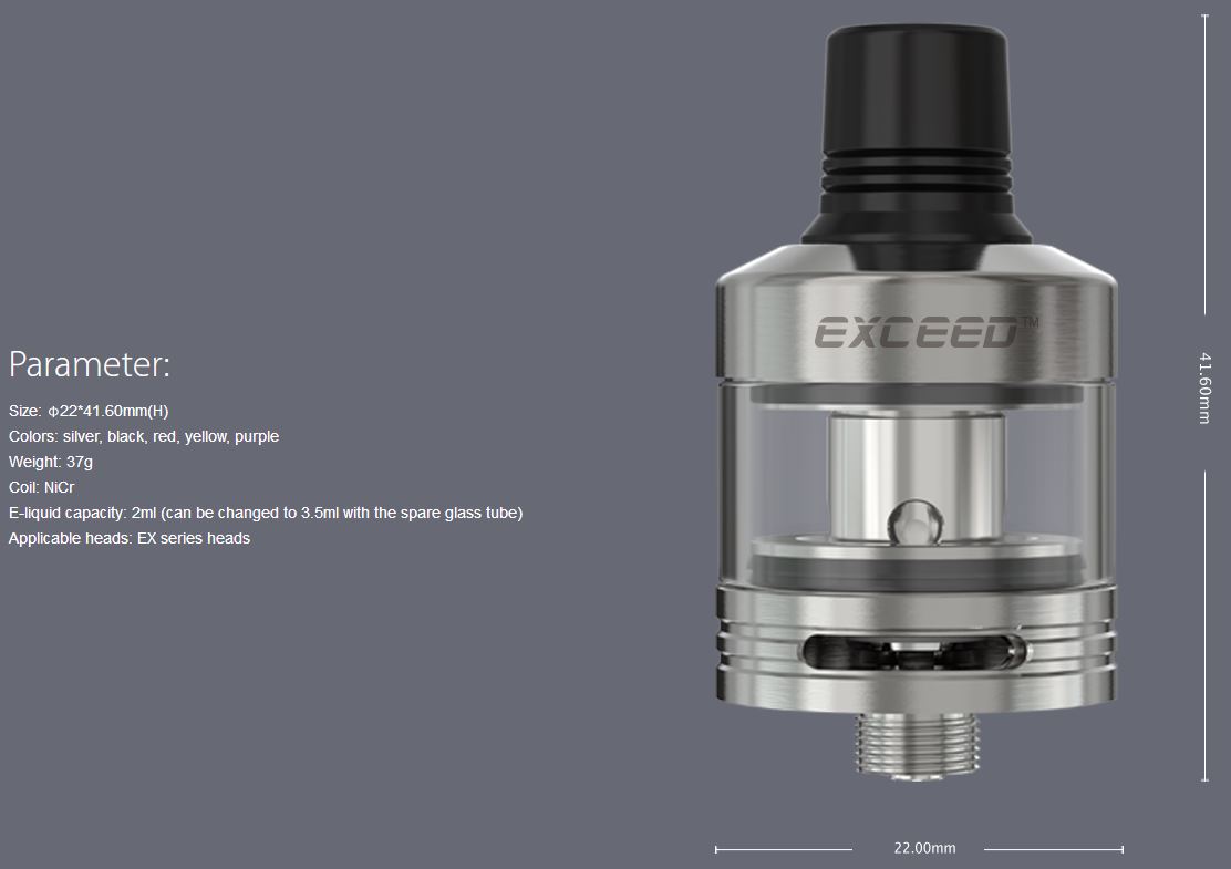 Joyetech Exceed D22 Clearomizér silver 2ml