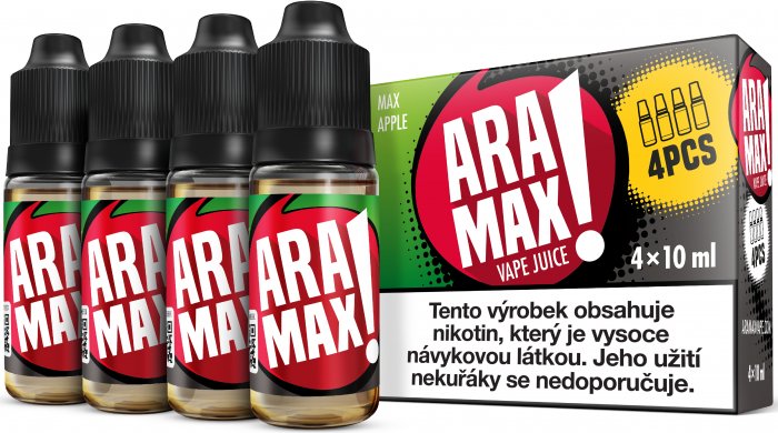 Aramax 4pack Max Apple 4 x 10 ml 12 mg