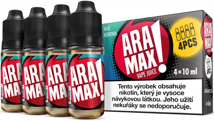 Aramax 4pack Max Menthol 4 x 10 ml 12 mg