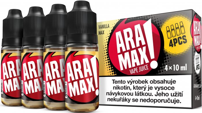 Aramax 4pack Vanilla Max 4 x 10 ml 12 mg
