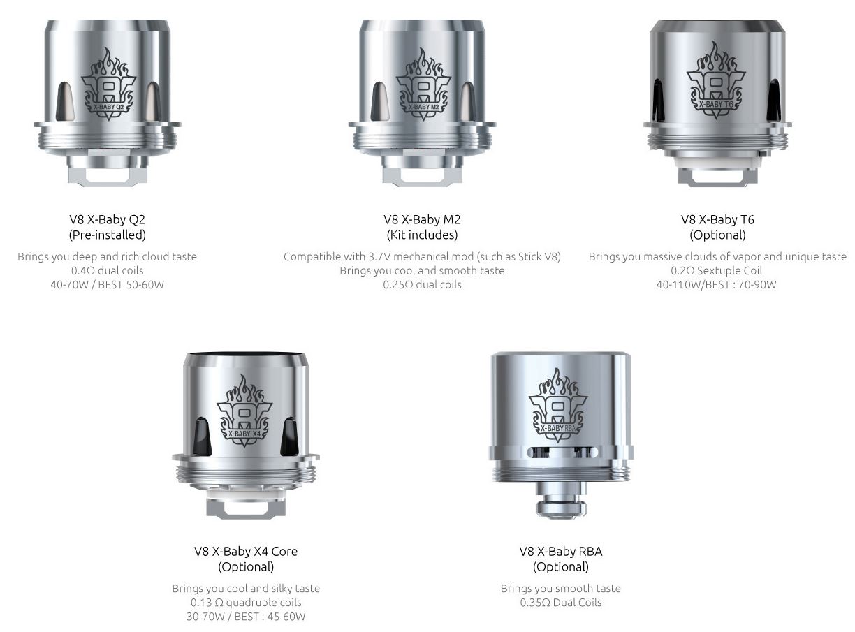 Smoktech TFV8 X-Baby X4 žhavicí hlava 0,13ohm