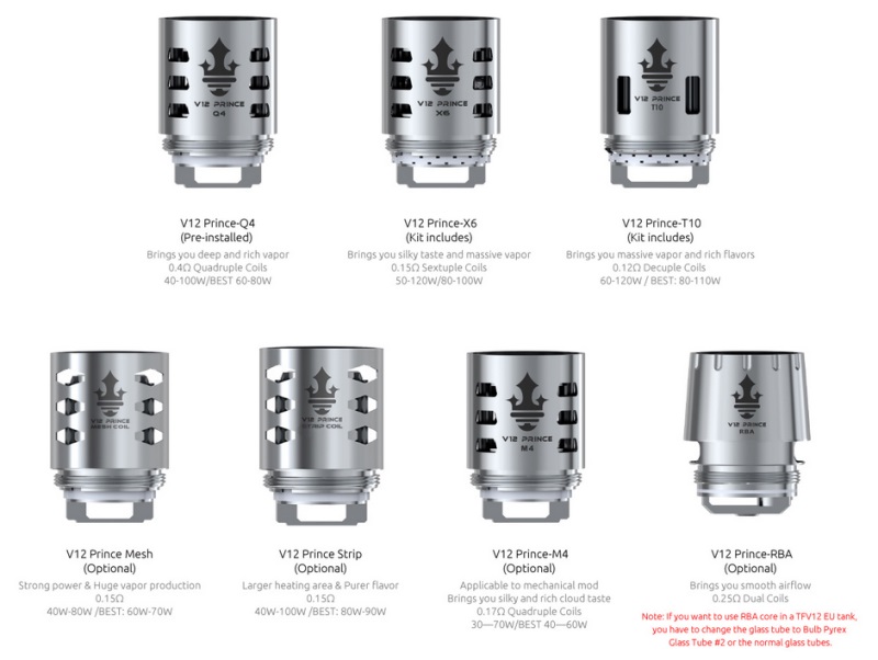 Smoktech TFV12 Prince V12 Prince - Q4 žhavicí hlava 0,4ohm