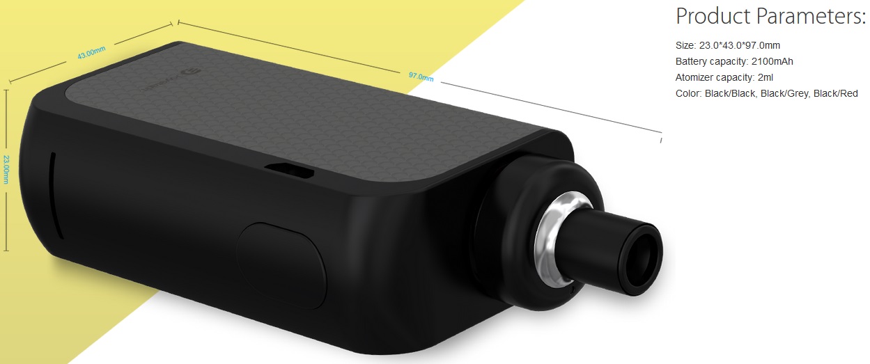 Joyetech eGo AIO Box Grip 2100mAh Black-Grey 1ks