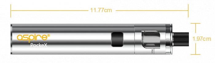 aSpire PockeX AIO 1500 mAh Bílá 1 ks