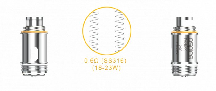 aSpire PockeX AIO 1500 mAh Bílá 1 ks