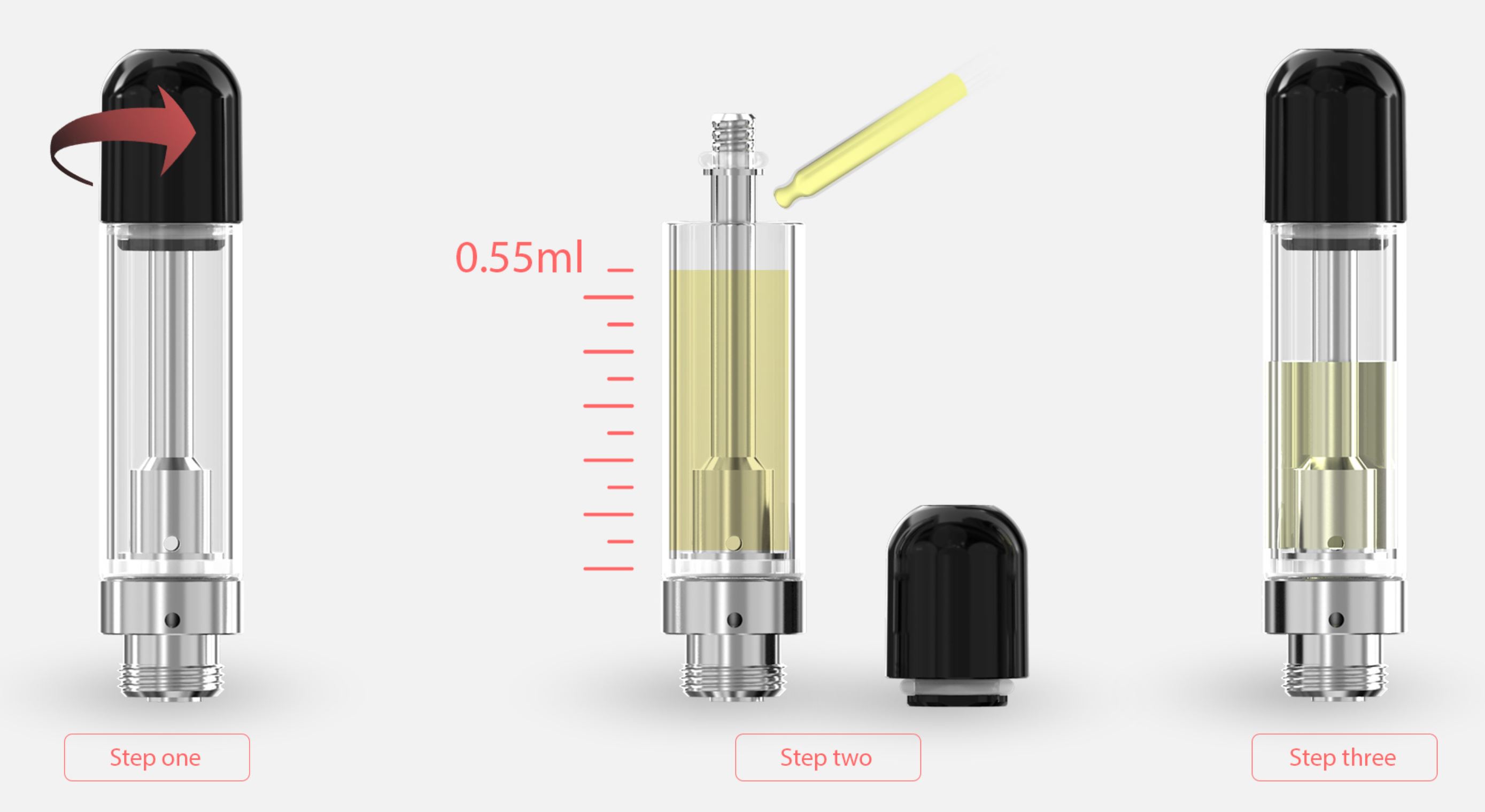 Joyetech eRoll MAC Vape Pen elektronická cigareta 180 mAh Red 1 ks