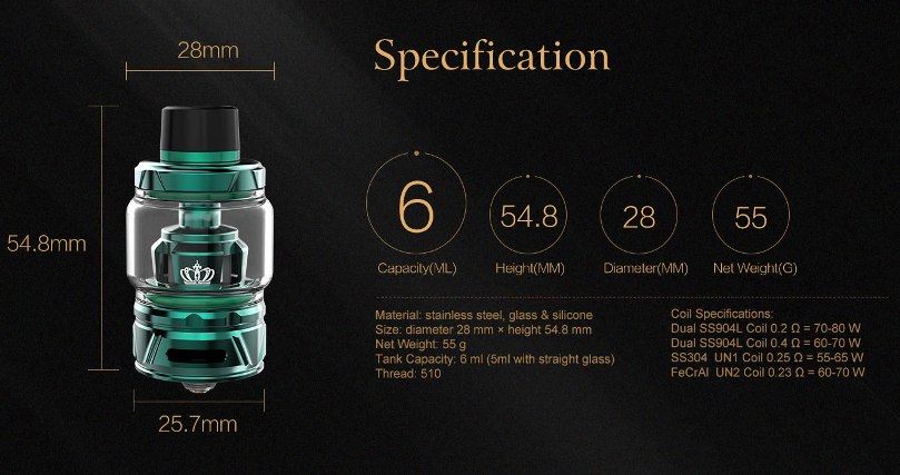 Uwell Crown 4 Clearomizer Iridescent 6ml