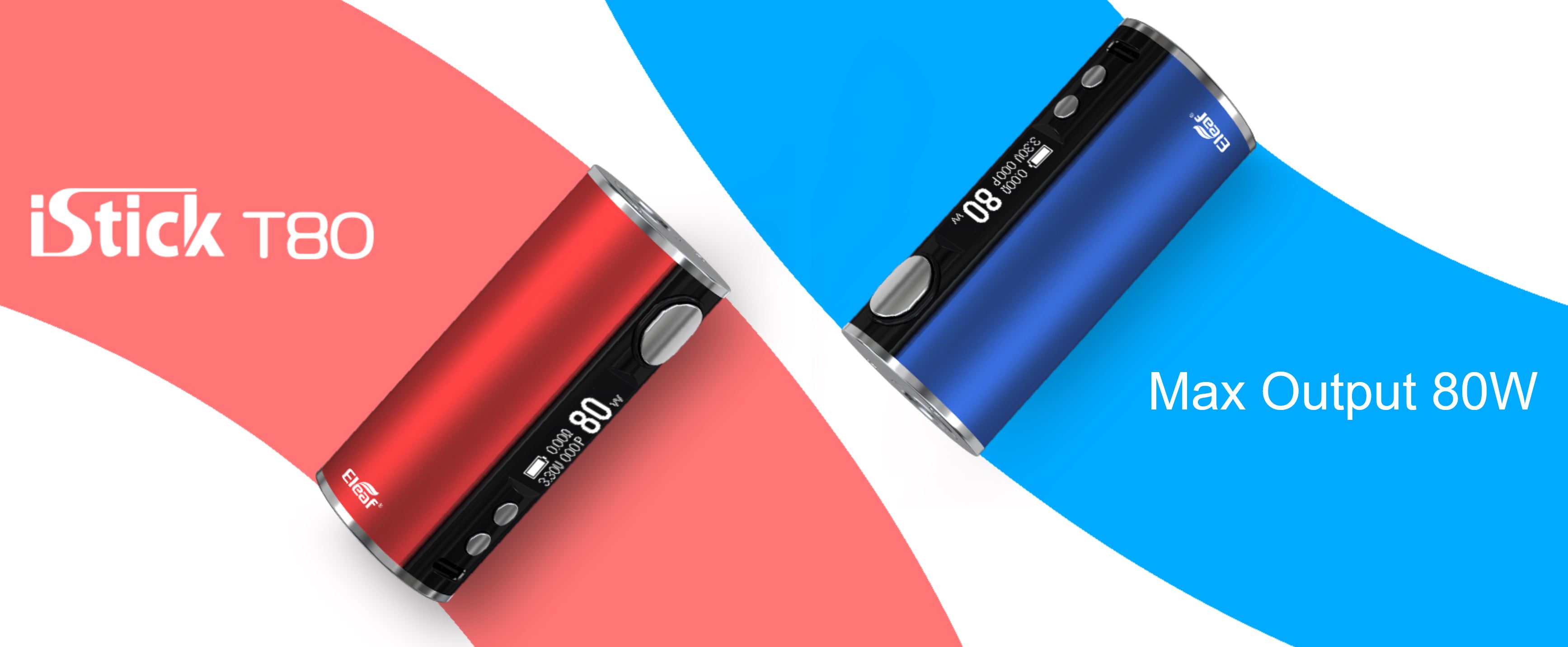 iSmoka Eleaf iStick T80 80W Grip Easy Kit 3000mAh Rose Gold