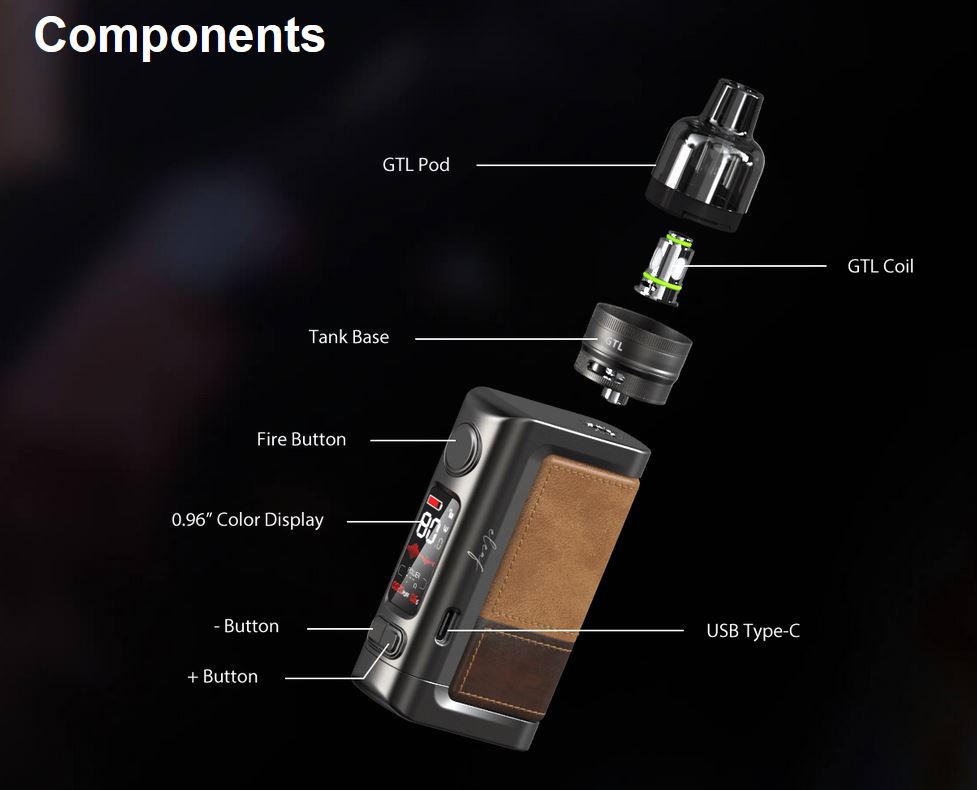 iSmoka Eleaf iStick Power 2 80 W full Kit Grip Red 5000 mAh 1 ks