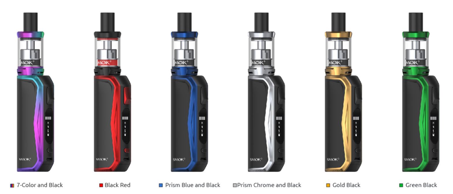 Smoktech Priv N19 Grip 1200 mAh Full Kit Prism Chrome Black 1 ks