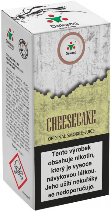 E-liquid Dekang Cheesecake (Tvarohový koláč) 10ml 6mg exp 2/26