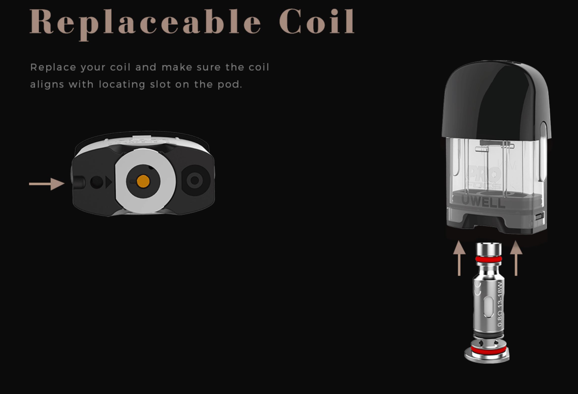 Uwell Caliburn G žhavicí hlava Mesh 0,8ohm 4ks