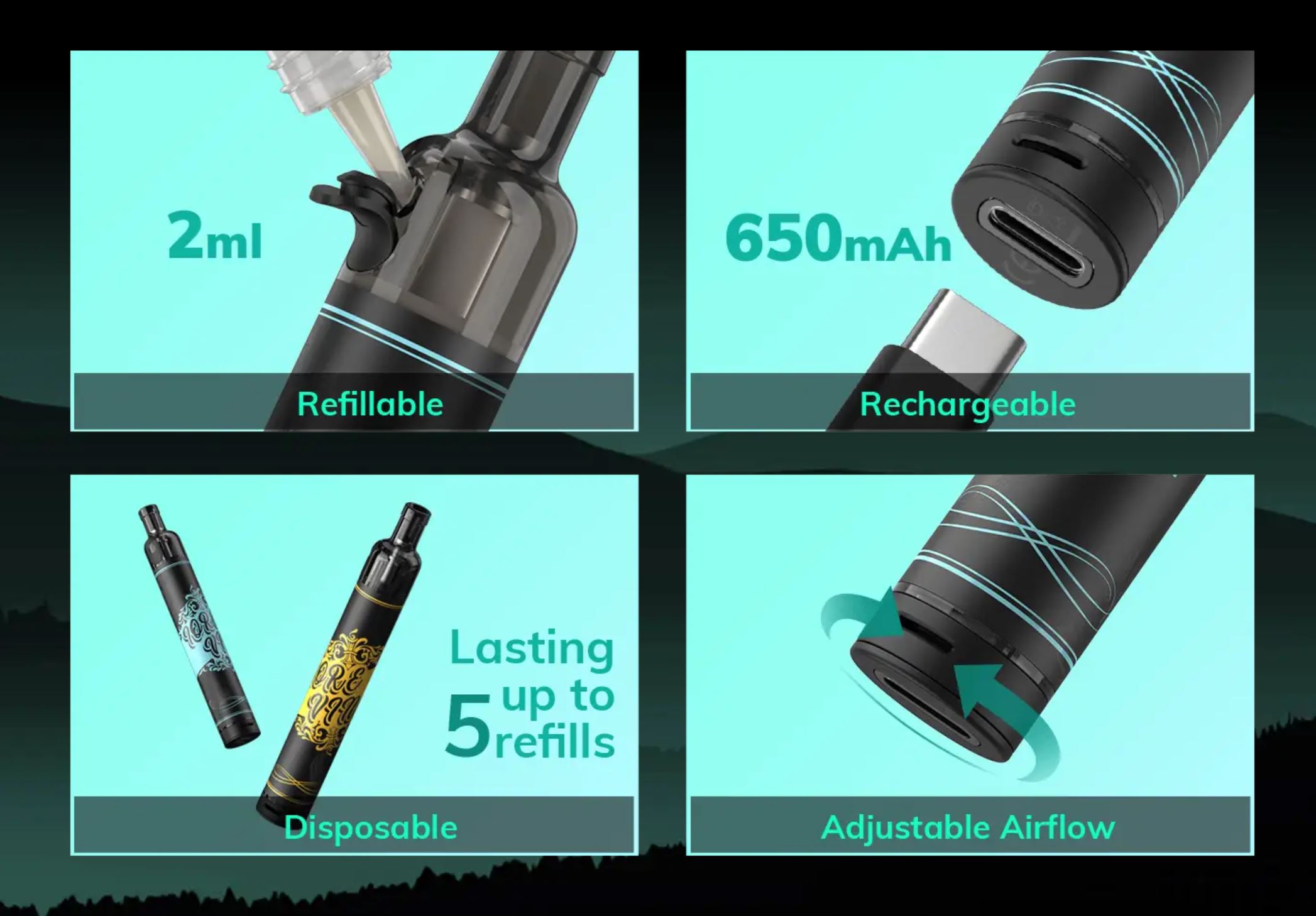 Eleaf Iore Vino Pod Kit 650 mAh Light Blue 1 ks