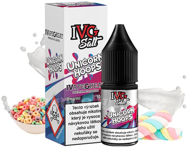 IVG SALT Unicorn Hoops 10 ml 10 mg exp 4/26