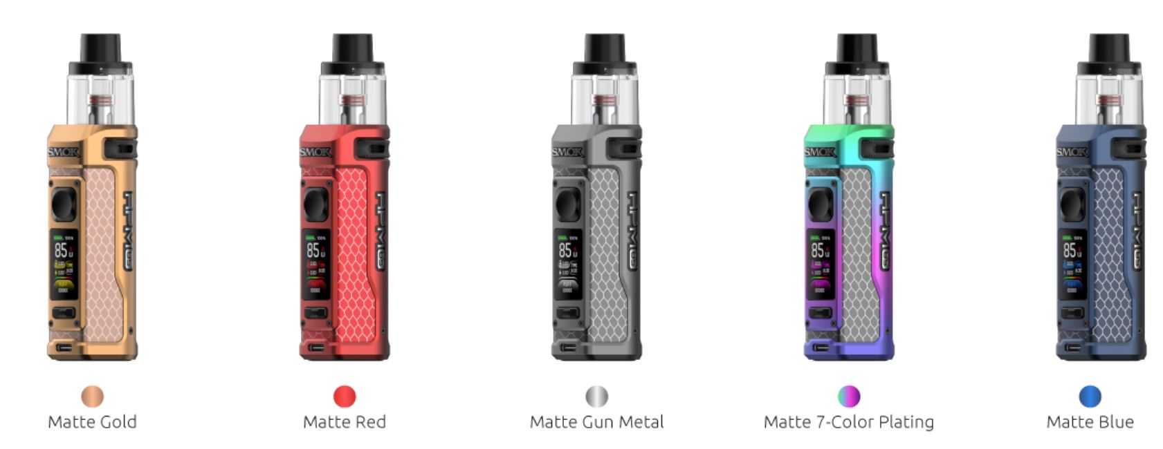 Smoktech RPM 85 grip Full Kit 3000 mAh Matte Red 1ks
