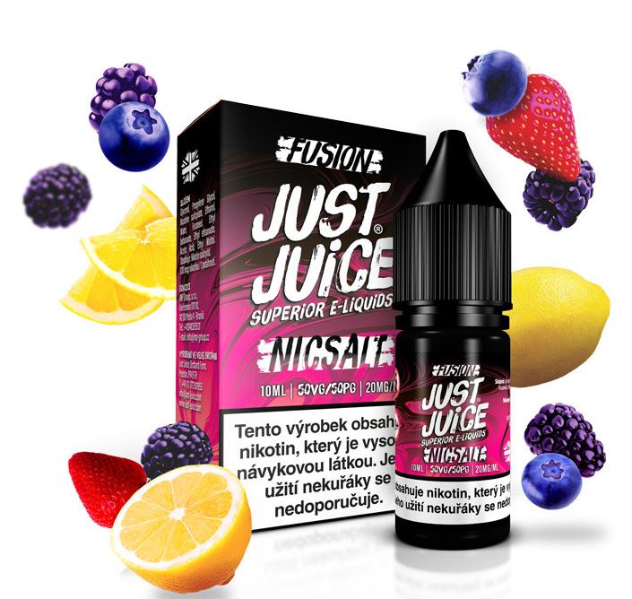 Just Juice Salt Fusion Berry Burst & Lemonade (Lesní ovoce s citronem) 10 ml 11 mg
