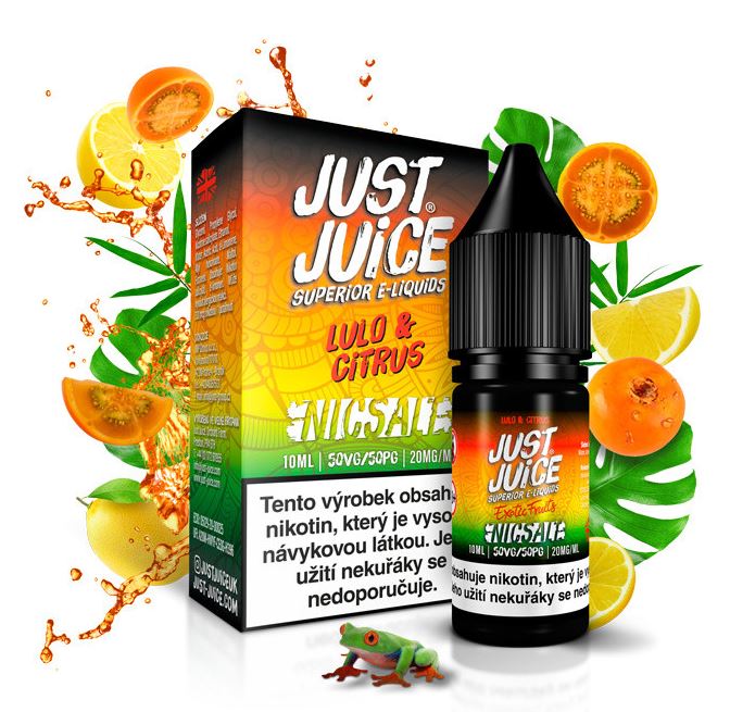 Just Juice Salt Lulo & Citrus (Tropické lulo & citron) 10 ml 11 mg