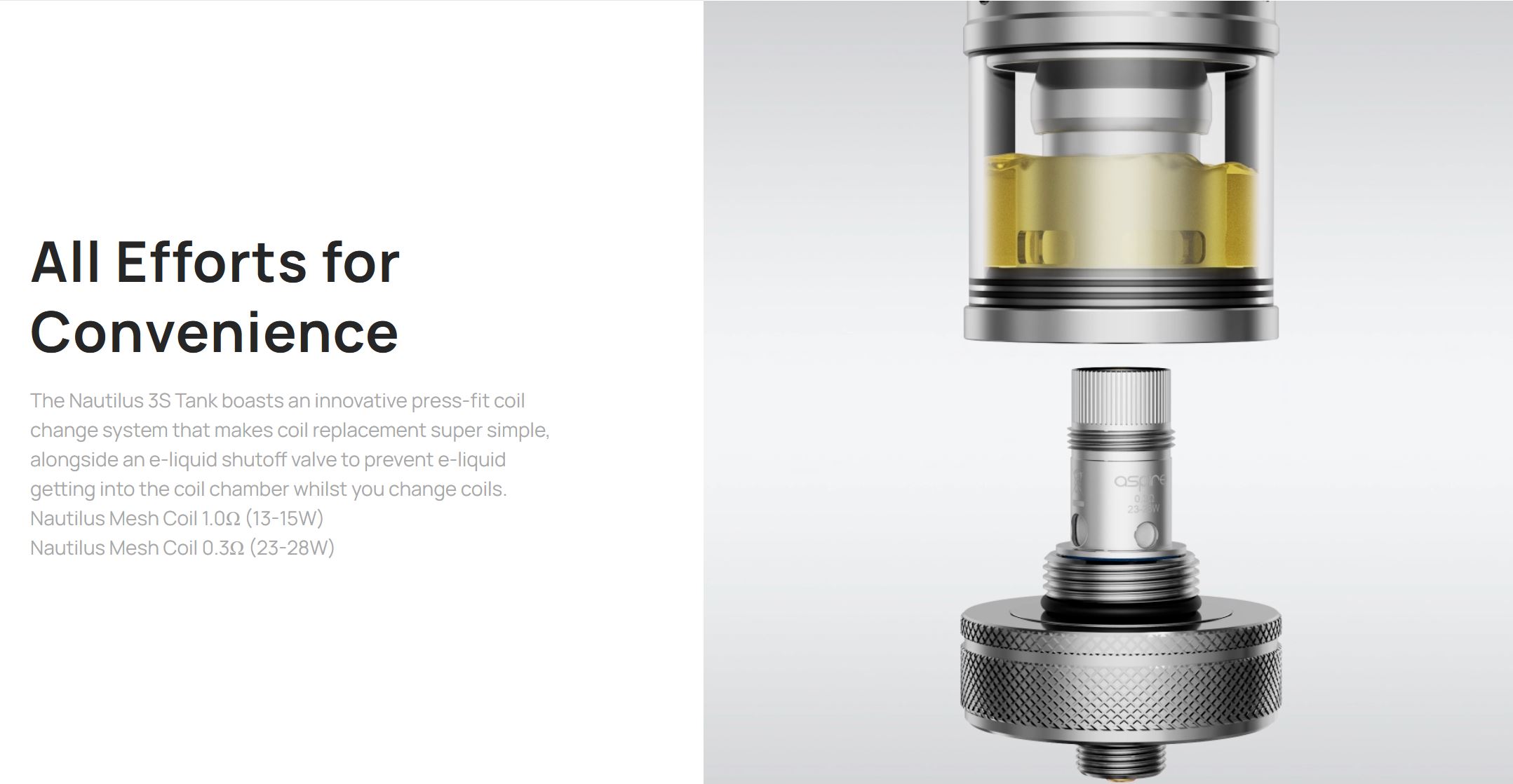 aSpire Nautilus 3S Clearomizer 4ml Silver