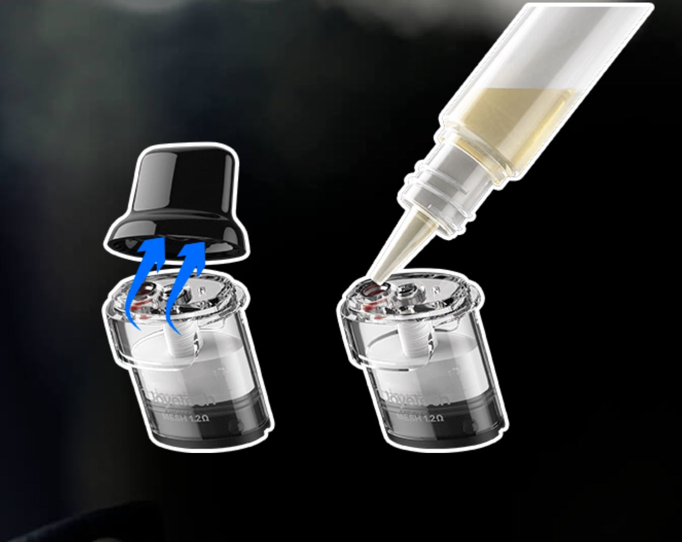 Joyetech WideWick AIR elektronická cigareta 800 mAh Grey 1 ks