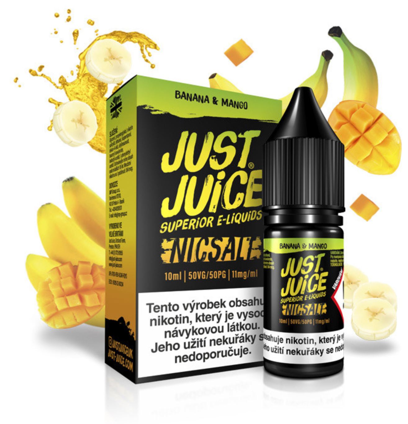 Just Juice Salt Banana & Mango (Banán & mango) 10 ml 20 mg