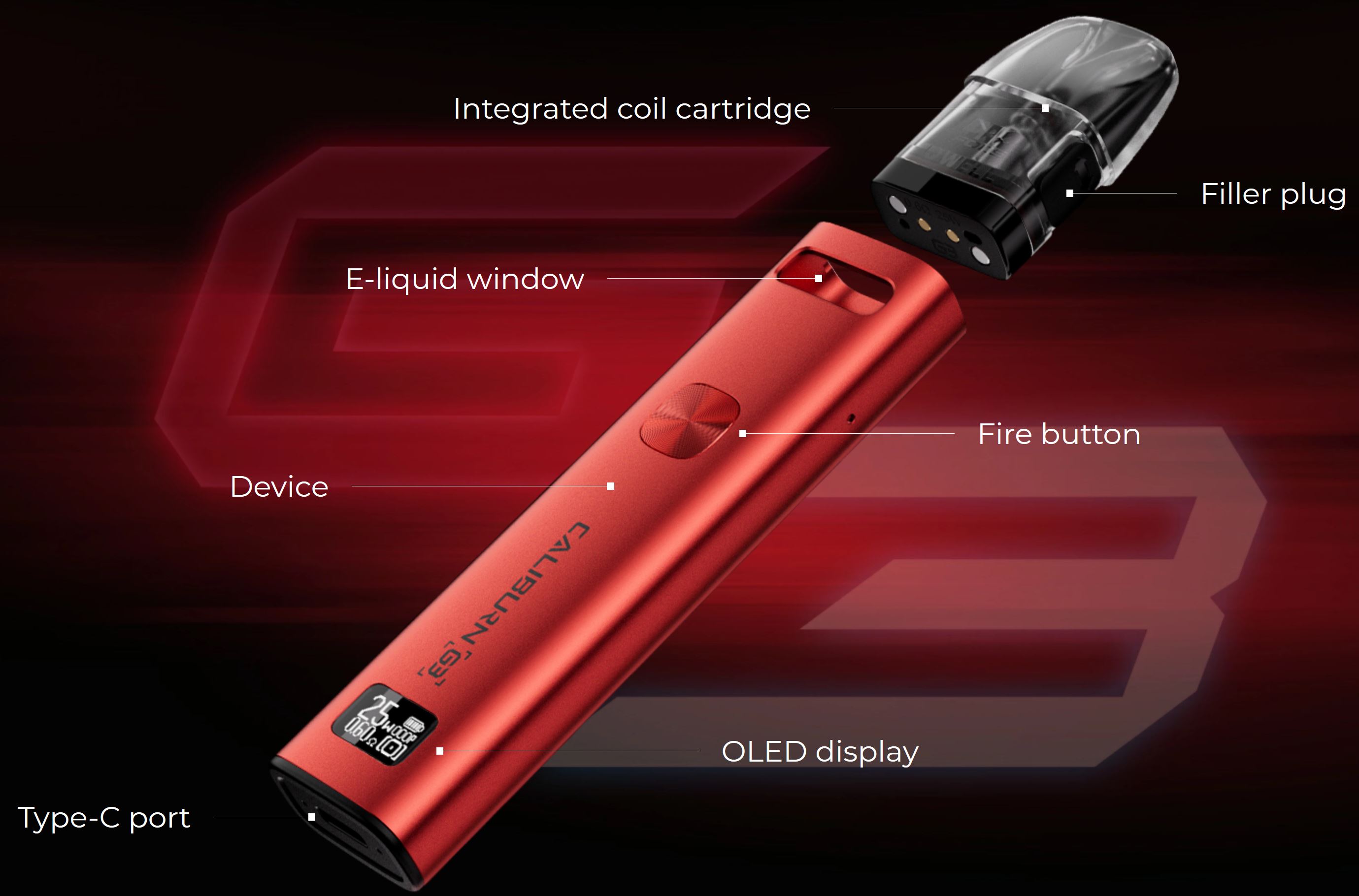 Uwell Caliburn G3 900 mAh Gray 1 ks
