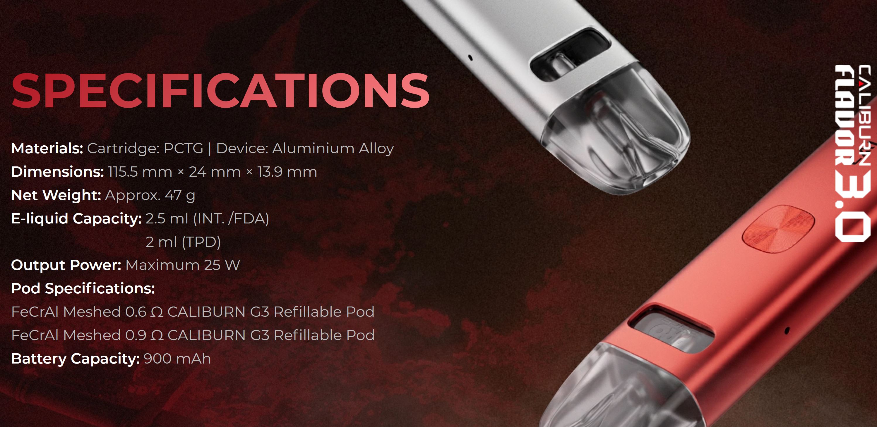 Uwell Caliburn G3 900 mAh Red 1 ks