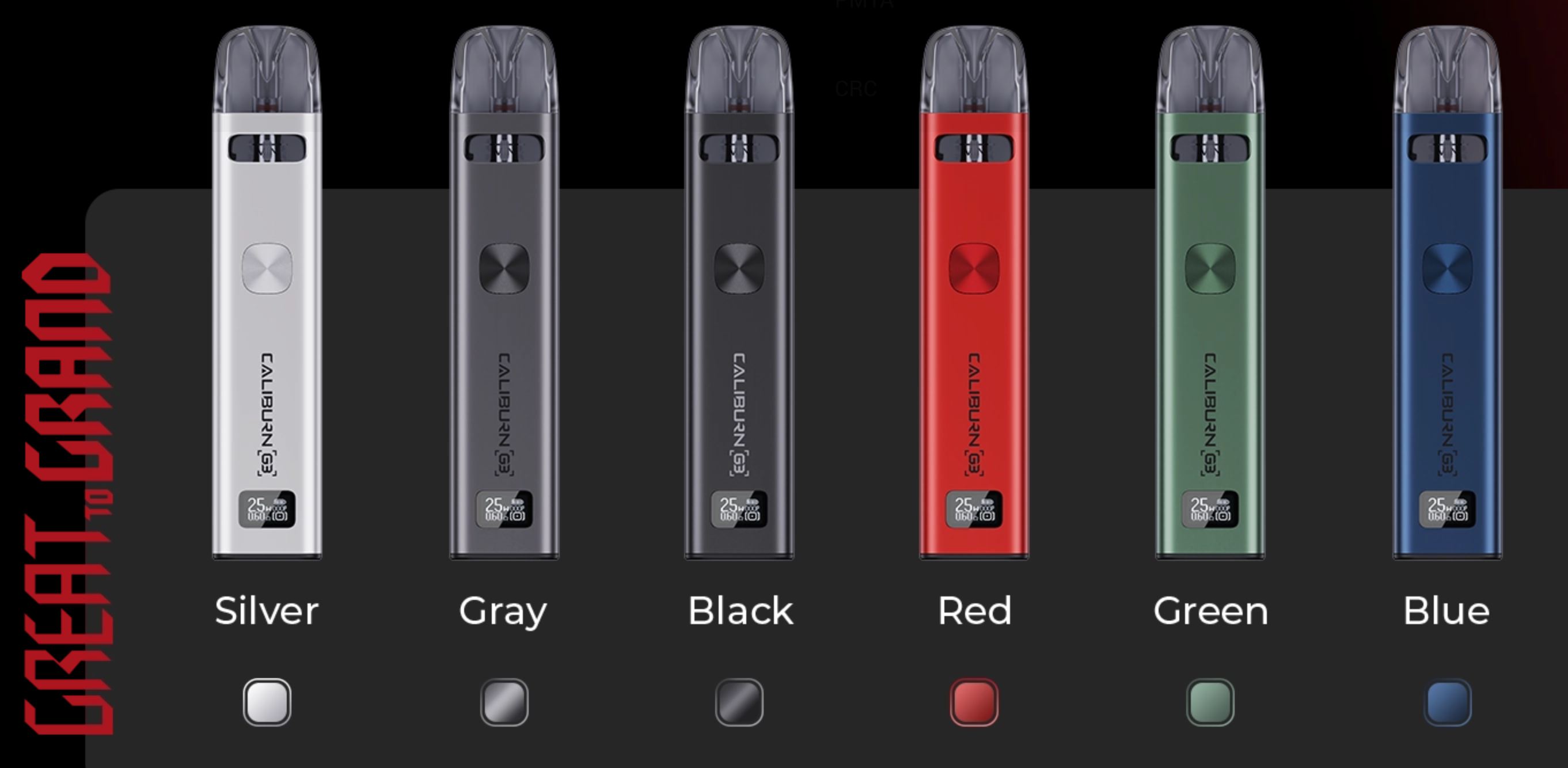 Uwell Caliburn G3 900 mAh Silver 1 ks