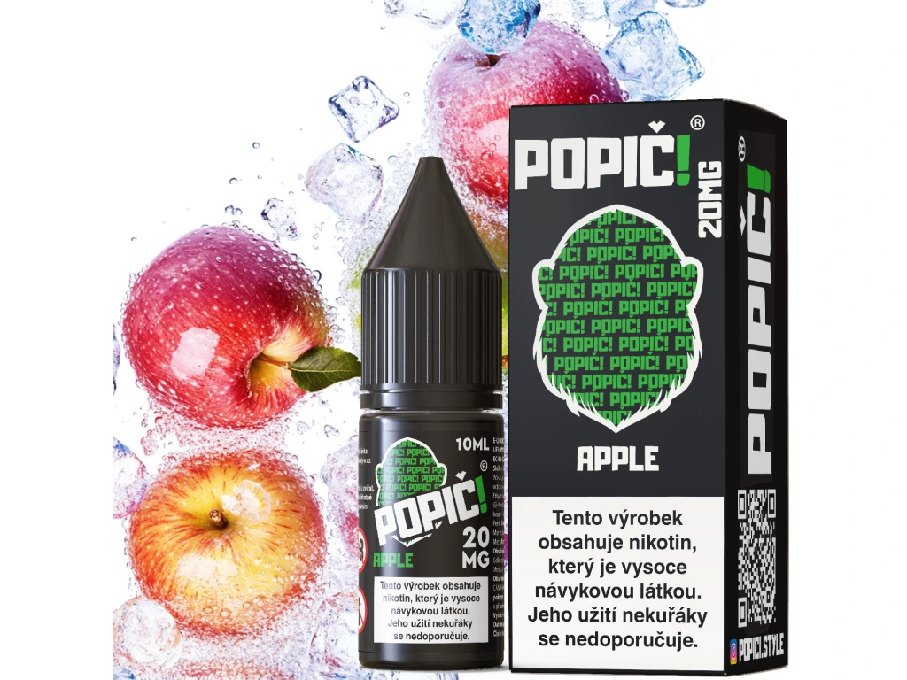 POPIČ! Salt Apple Ice 10 ml 20 mg
