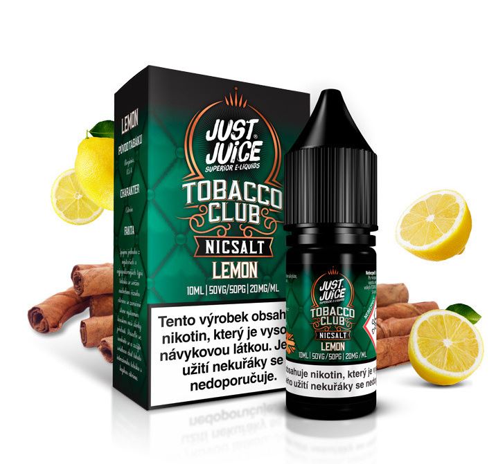 Just Juice Salt Tobacco Lemon (Tabák s citronem) 10 ml 20 mg