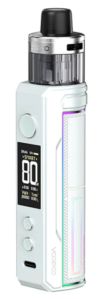 VOOPOO Drag X2 Mod Pod 80W Full Kit Pearl White 0 mAh 1 ks