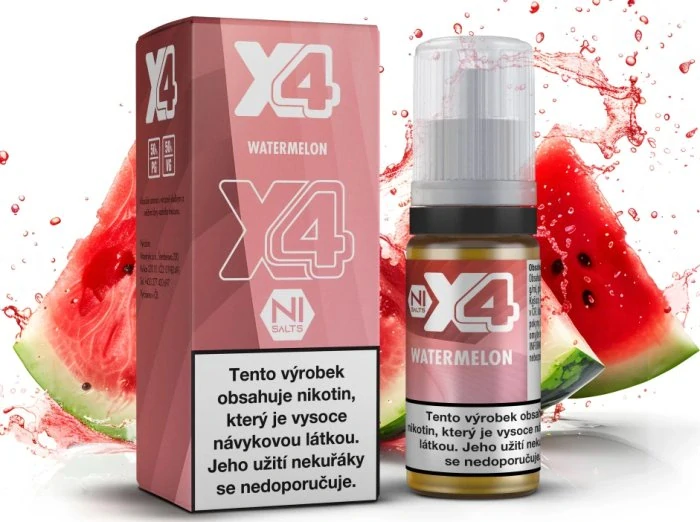X4 Bar Juice - Vodní meloun (Watermelon) 10ml - 20mg