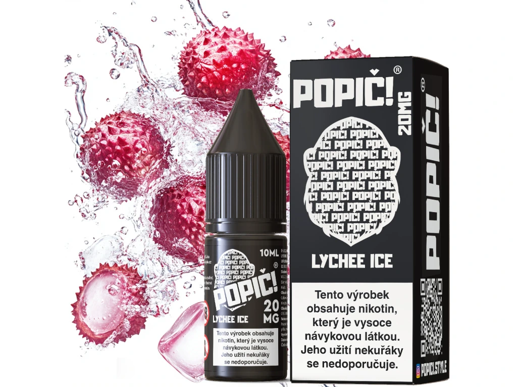 POPIČ! Salt Lychee Ice 10 ml 20 mg
