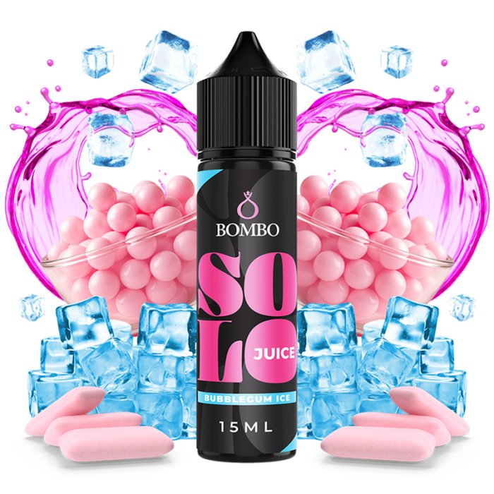 Bombo Solo Juice Shake & Vape Bubblegum Ice 15 ml