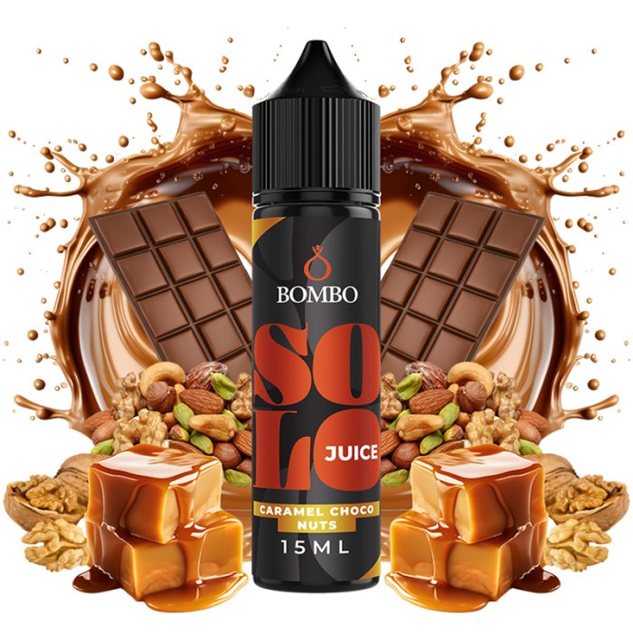 Bombo Solo Juice Shake & Vape Caramel Choco Nuts 15 ml