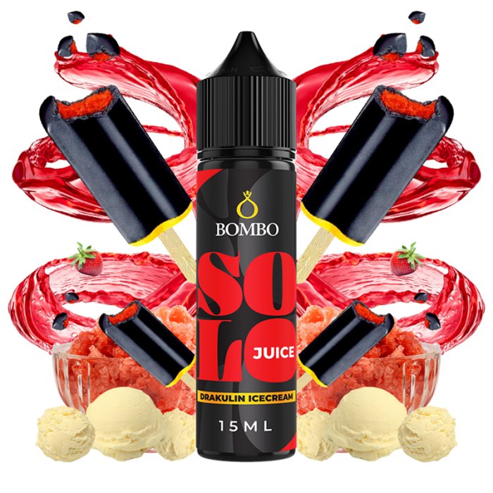 Bombo Solo Juice Shake & Vape Drakulin Icecream 15 ml