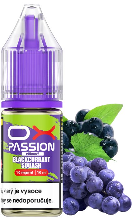 OXVA OX PASSION Salts Blackcurrant Squash 10 ml 20 mg