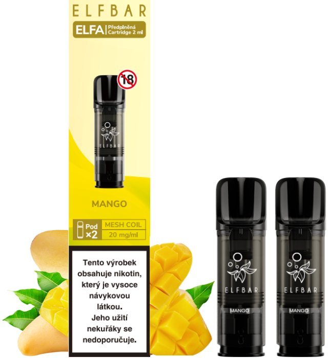 Elf Bar ELFA cartridge 2Pack Mango 20 mg