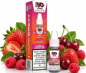 IVG Pro Salts Strawberry Raspberry Cherry 10 ml 20 mg