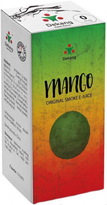E-liquid Dekang Mango 10ml 0mg (mango)