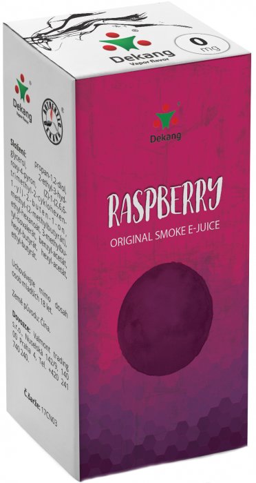 E-liquid Dekang Raspberry 10ml 0mg (malina)