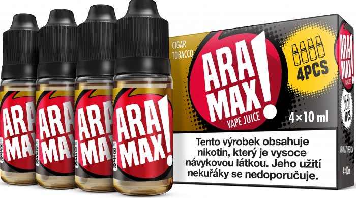 Aramax 4pack Cigar Tobacco 4 x 10 ml 3 mg
