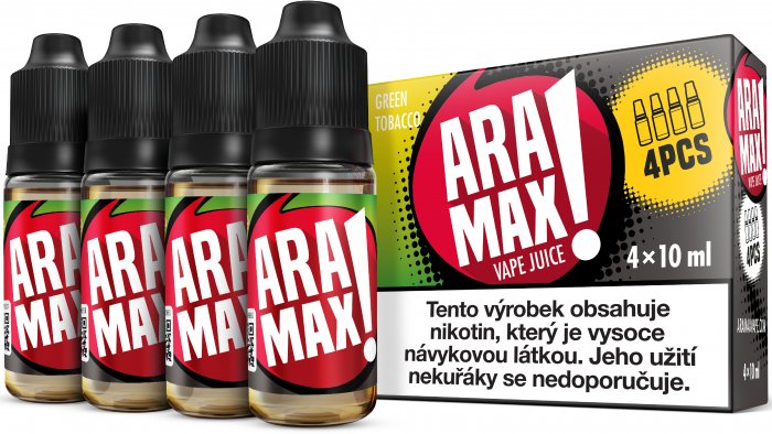 Aramax 4pack Green Tobacco 4 x 10 ml 3 mg