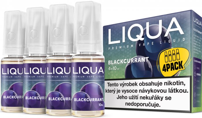 LIQUA Elements 4Pack Blackcurrant 4x10ml-6mg (černý rybíz)