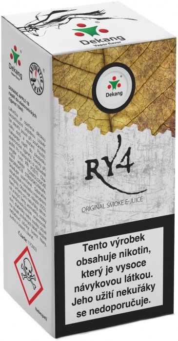 E-liquid Dekang RY4 (směs karamelu, vanilky a tabáku) 10ml 6mg