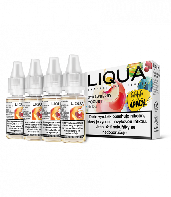 Ritchy Liqua MIX 4Pack Strawberry Yogurt 10 ml 12 mg