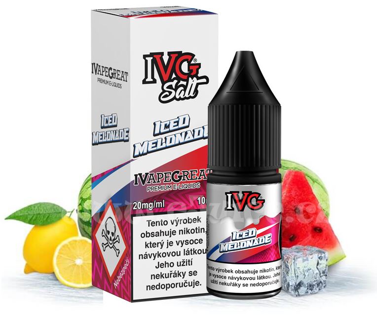 IVG SALT Iced Melonade 10 ml 20 mg exp 4/26
