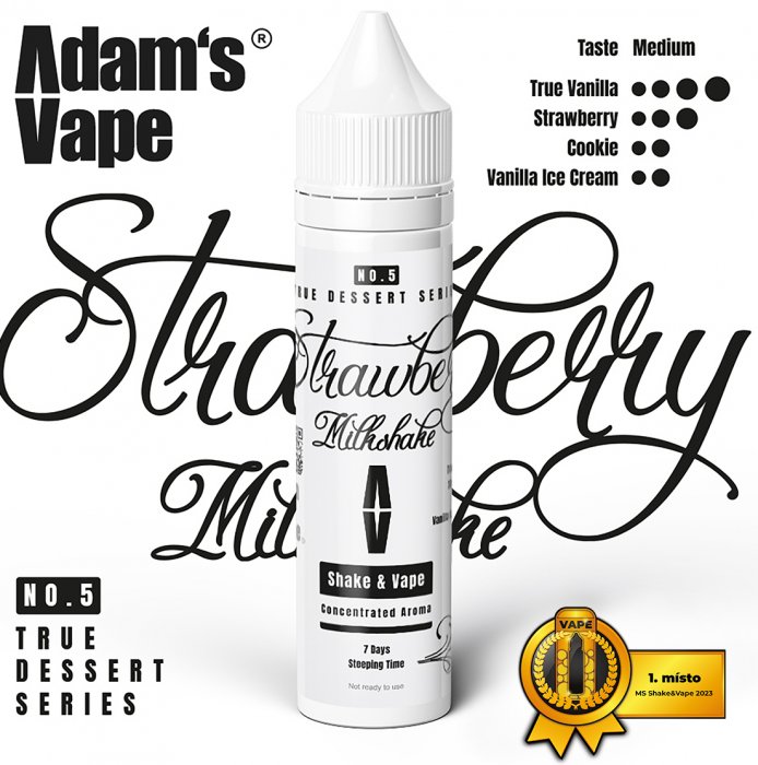 Adams vape S & V Strawberry Milkshake 10 ml